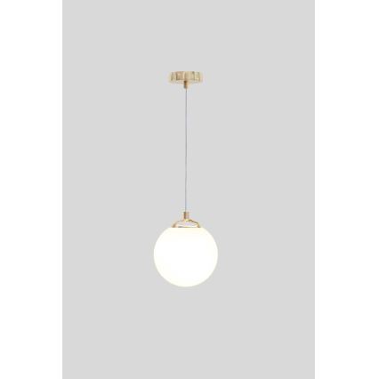 Hanglamp met vaste pendel FIRA 1xE27/60W/230V goud