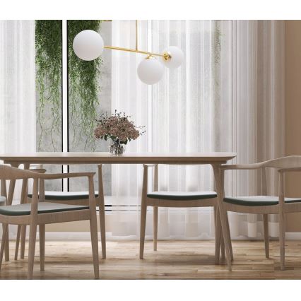Hanglamp met vaste pendel FIRA 3xE27/60W/230V goud
