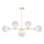 Hanglamp met vaste pendel FIRA 5xE27/60W/230V goud