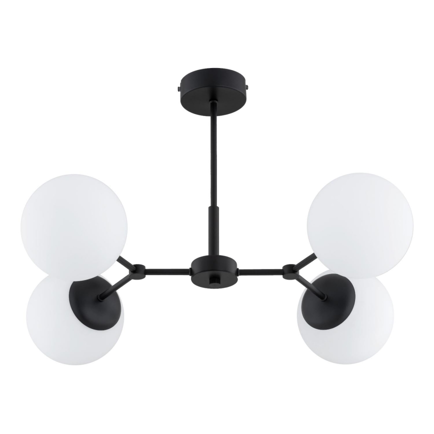 Hanglamp met vaste pendel FOTON 4xE14/10W/230V zwart