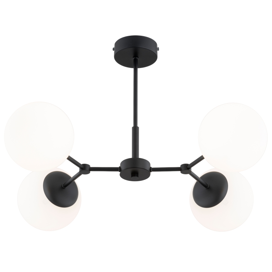 Hanglamp met vaste pendel FOTON 4xE14/10W/230V zwart
