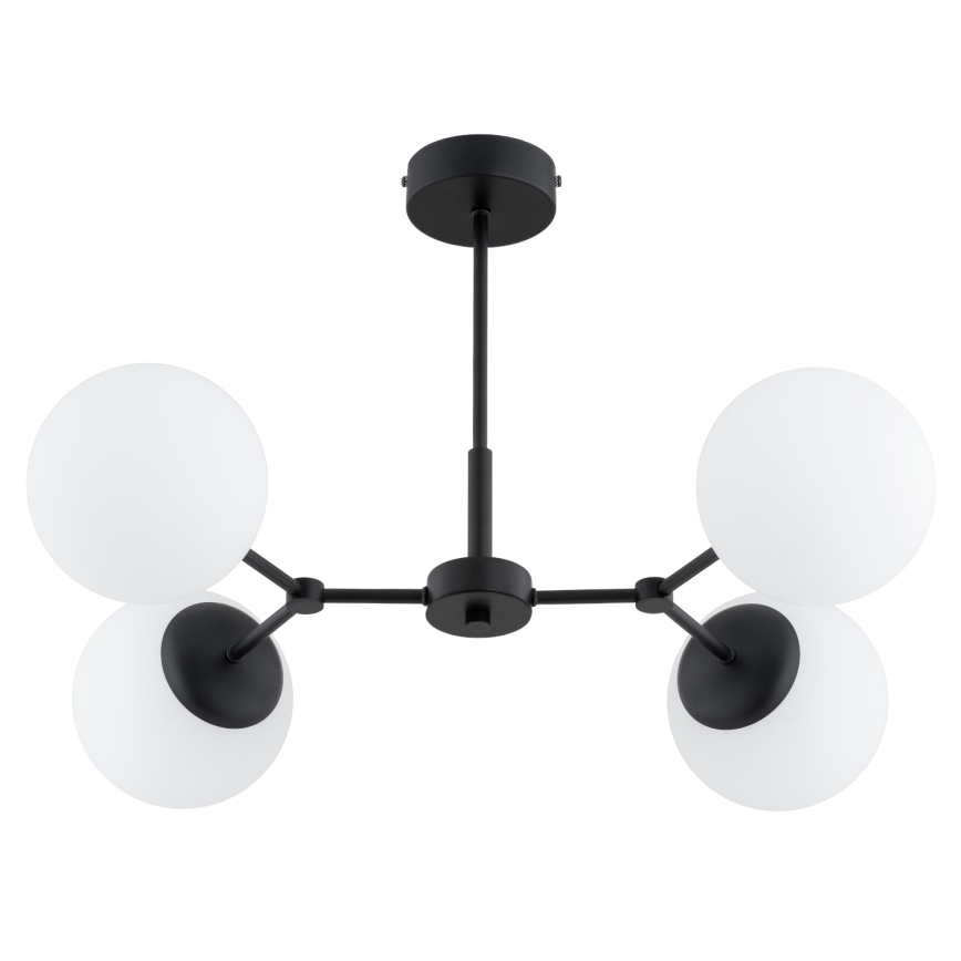 Hanglamp met vaste pendel FOTON 4xE14/10W/230V zwart