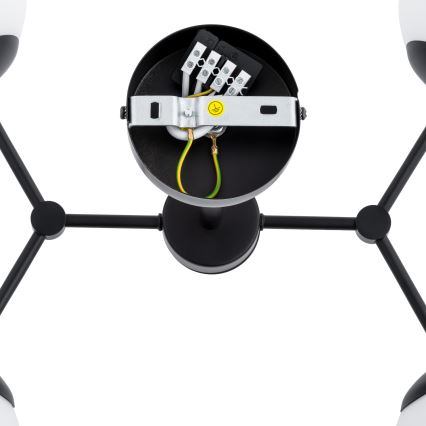 Hanglamp met vaste pendel FOTON 4xE14/10W/230V zwart