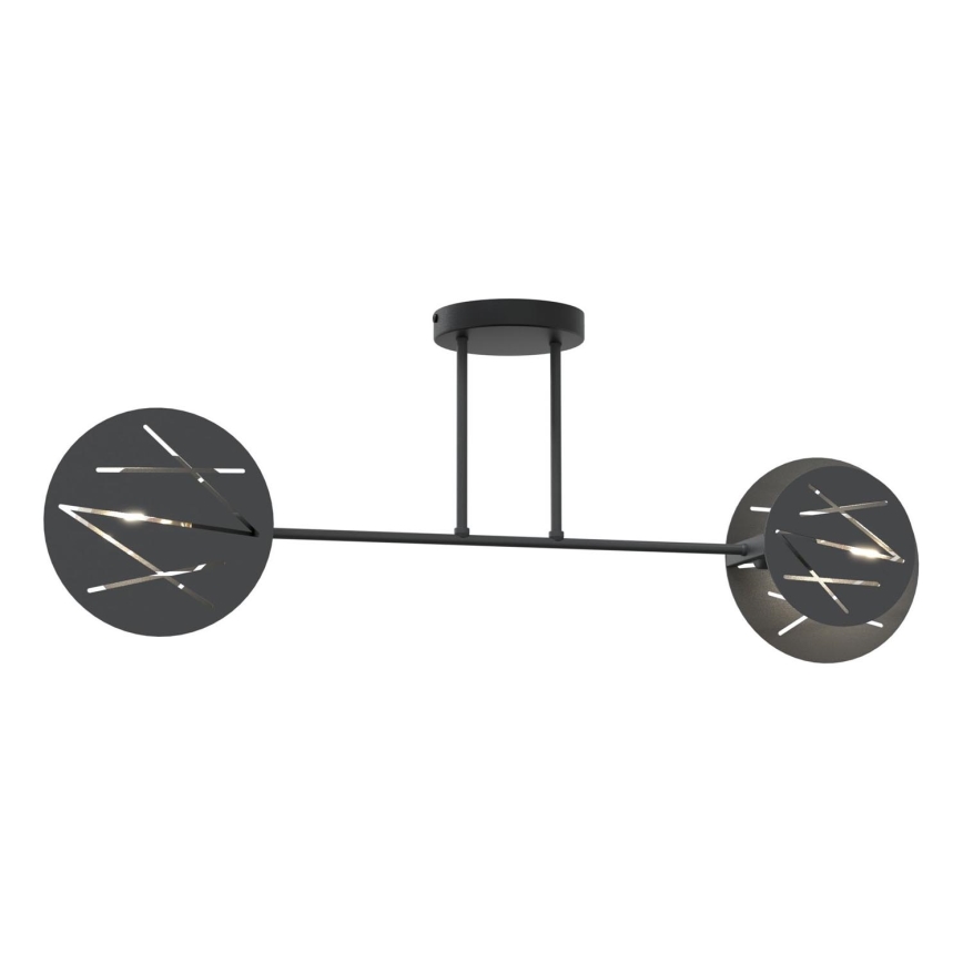 Hanglamp met vaste pendel FRICK 2xE27/15W/230V zwart