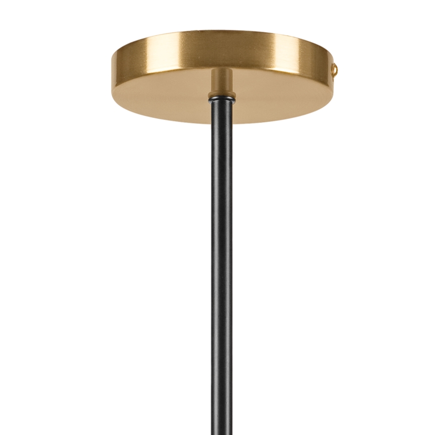 Hanglamp met vaste pendel GEORGIA 3xE14/5W/230V goud/gerookt beige