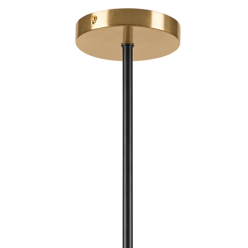 Hanglamp met vaste pendel GEORGIA 5xE14/5W/230V goud/gerookt beige