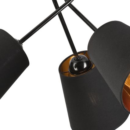 Hanglamp met vaste pendel IRMA 3xE27/15W/230V zwart