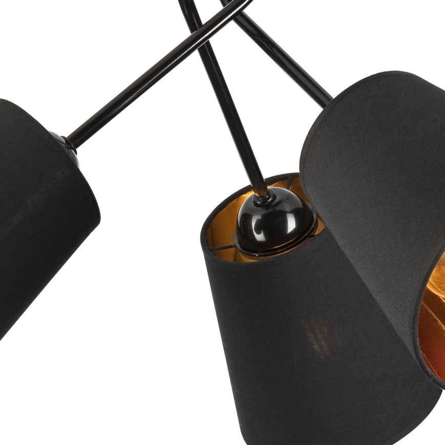 Hanglamp met vaste pendel IRMA 3xE27/15W/230V zwart
