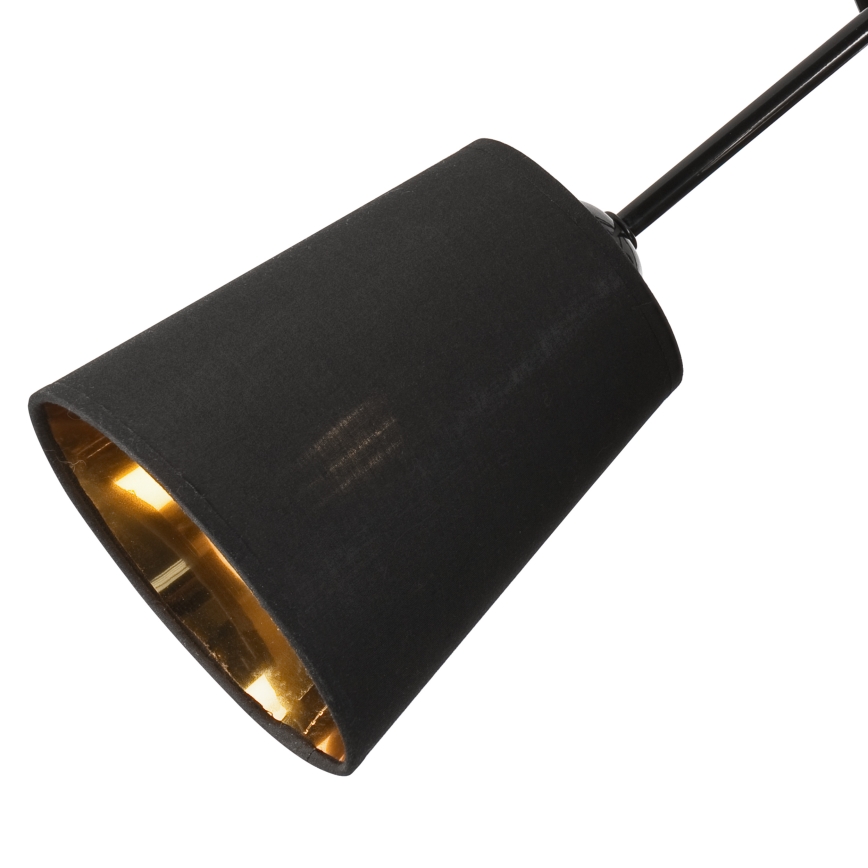 Hanglamp met vaste pendel IRMA 3xE27/15W/230V zwart