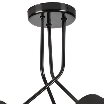 Hanglamp met vaste pendel IRMA 3xE27/15W/230V zwart