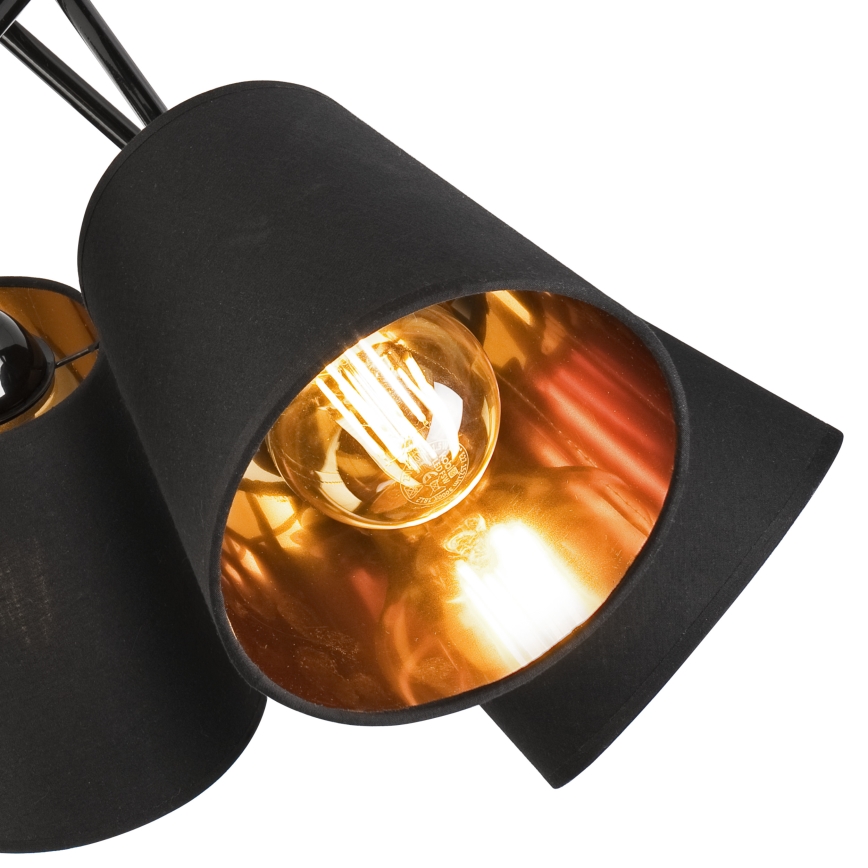 Hanglamp met vaste pendel IRMA 5xE27/60W/230V zwart