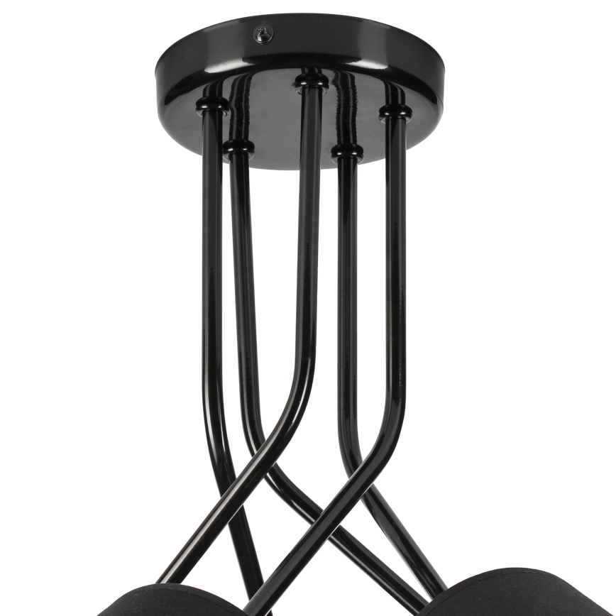 Hanglamp met vaste pendel IRMA 5xE27/60W/230V zwart
