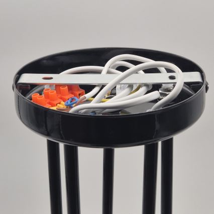 Hanglamp met vaste pendel IRMA 5xE27/60W/230V zwart