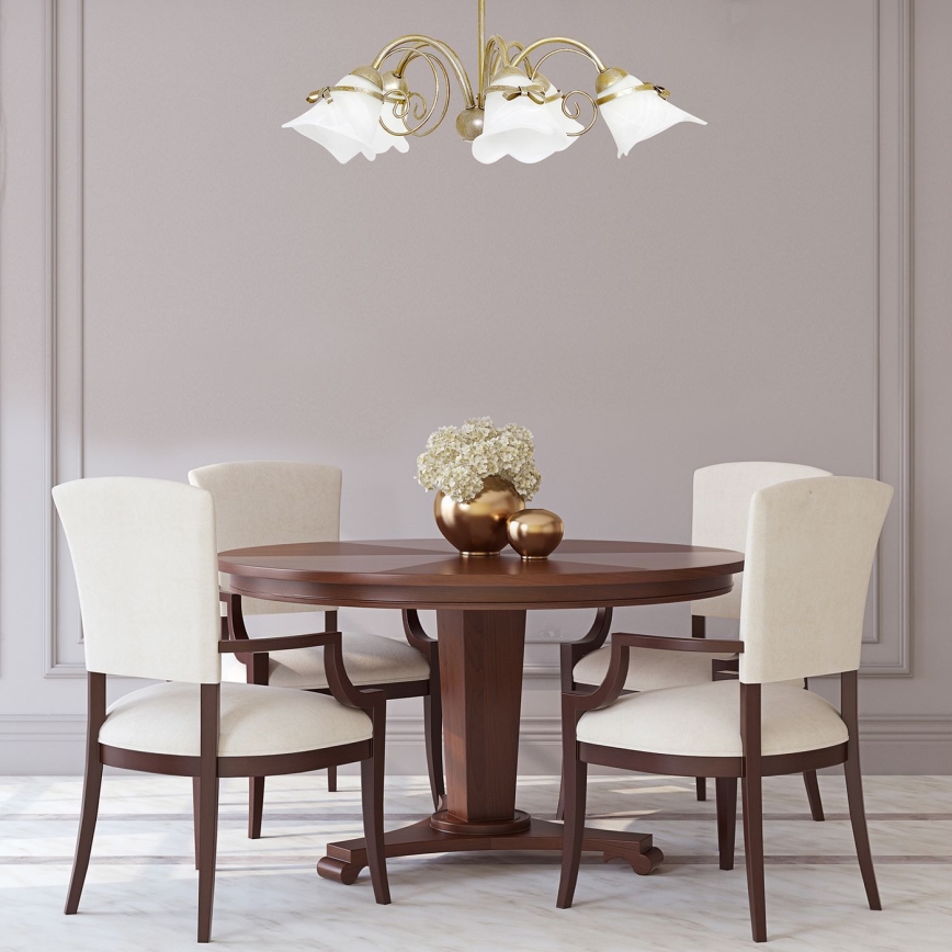 Hanglamp met vaste pendel KOKARDA 5xE14/60W/230V