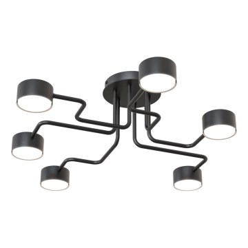 Hanglamp met vaste pendel KURAGE 6xGX53/12W/230V zwart