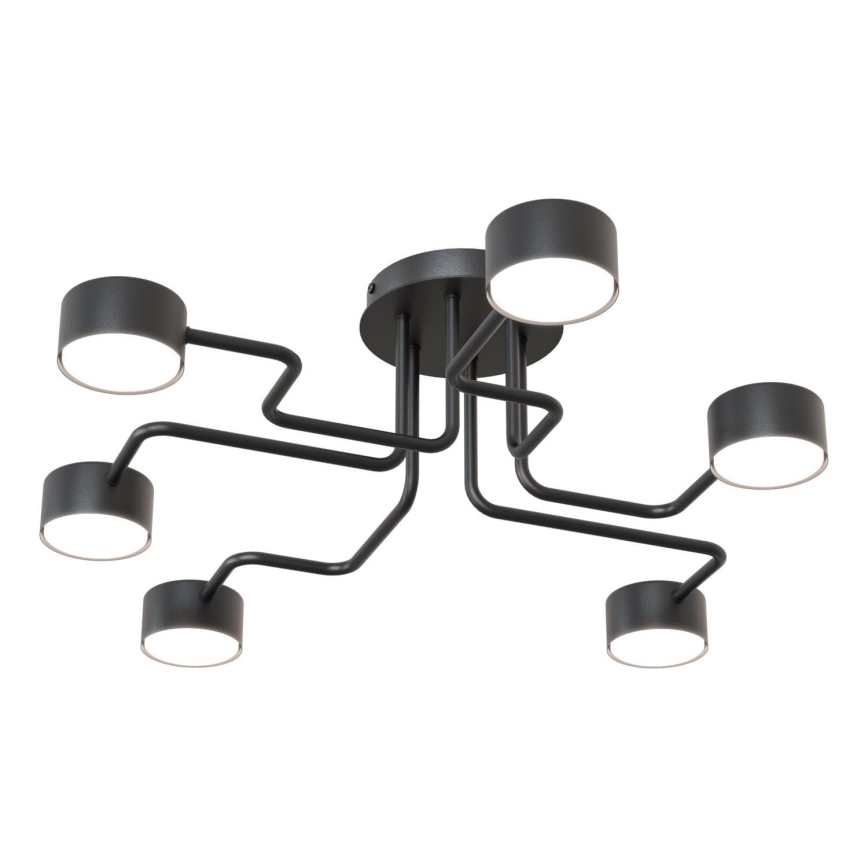 Hanglamp met vaste pendel KURAGE 6xGX53/12W/230V zwart