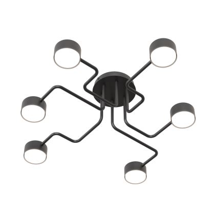Hanglamp met vaste pendel KURAGE 6xGX53/12W/230V zwart