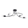 Hanglamp met vaste pendel LEVAR 4xE27/15W/230V zwart