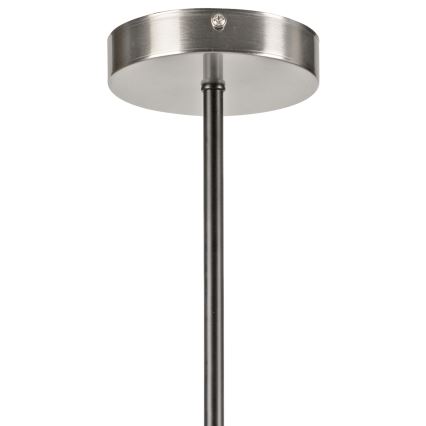 Hanglamp met vaste pendel LILOU 4xE14/5W/230V mat chroom/gerookt