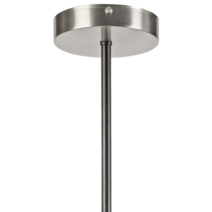 Hanglamp met vaste pendel LILOU 4xE14/5W/230V mat chroom/gerookt