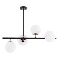 Hanglamp met vaste pendel LURO 4xE14/10W/230V zwart