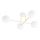 Hanglamp met vaste pendel MAGNUM 4xE14/10W/230V wit/goud