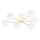 Hanglamp met vaste pendel MAGNUM 6xE14/10W/230V wit/goud