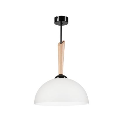 Hanglamp met vaste pendel MEL 1xE27/60W/230V beuken