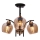 Hanglamp met vaste pendel MERRA 3xE27/40W/230V zwart/beige