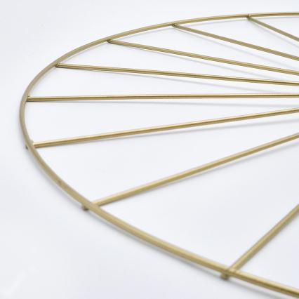 Hanglamp met vaste pendel MONTANA 1xE27/15W/230V diameter 30 cm goud/zwart
