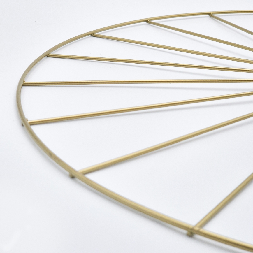 Hanglamp met vaste pendel MONTANA 1xE27/15W/230V diameter 30 cm goud/zwart
