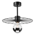 Hanglamp met vaste pendel MONTANA 1xE27/15W/230V diameter 30 cm zwart