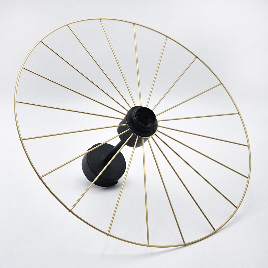 Hanglamp met vaste pendel MONTANA 1xE27/15W/230V diameter 45 cm goud/zwart