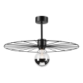 Hanglamp met vaste pendel MONTANA 1xE27/15W/230V diameter 45 cm zwart