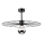 Hanglamp met vaste pendel MONTANA 1xE27/15W/230V diameter 45 cm zwart