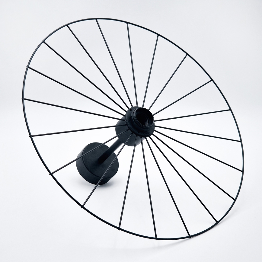 Hanglamp met vaste pendel MONTANA 1xE27/15W/230V diameter 45 cm zwart