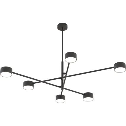 Hanglamp met vaste pendel NATSU 6xGX53/12W/230V zwart
