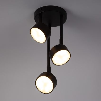 Hanglamp met vaste pendel NEMO 3xGX53/12W/230V zwart