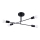 Hanglamp met vaste pendel NORAH 4xE27/15W/230V zwart