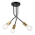Hanglamp met vaste pendel PRIYA 3xE27/15W/230V zwart