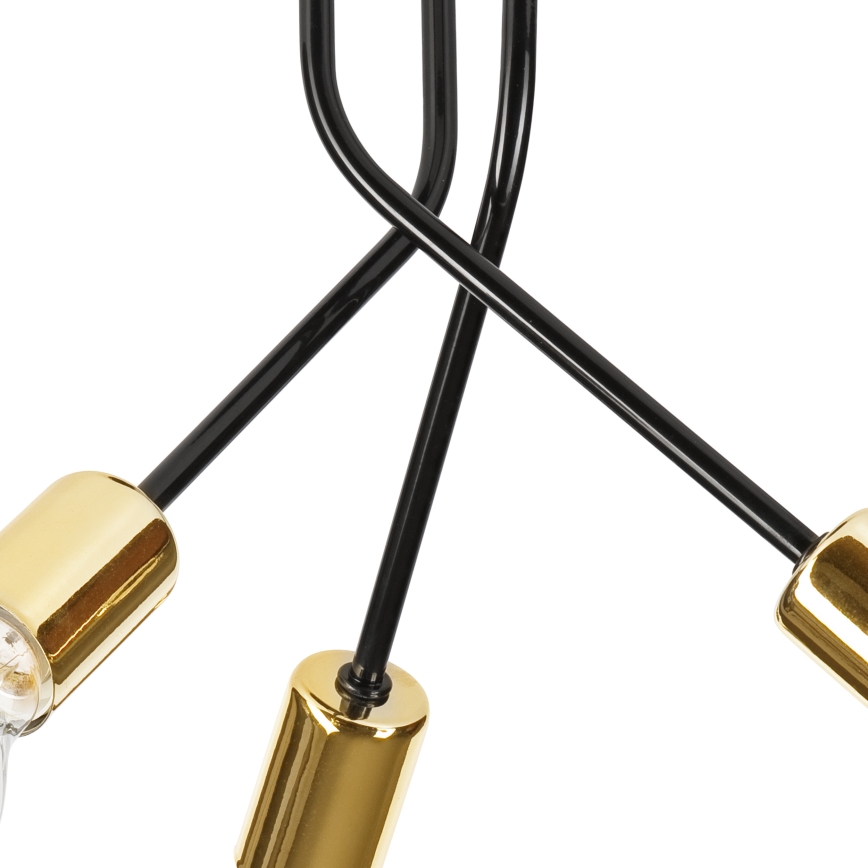 Hanglamp met vaste pendel PRIYA 3xE27/15W/230V zwart