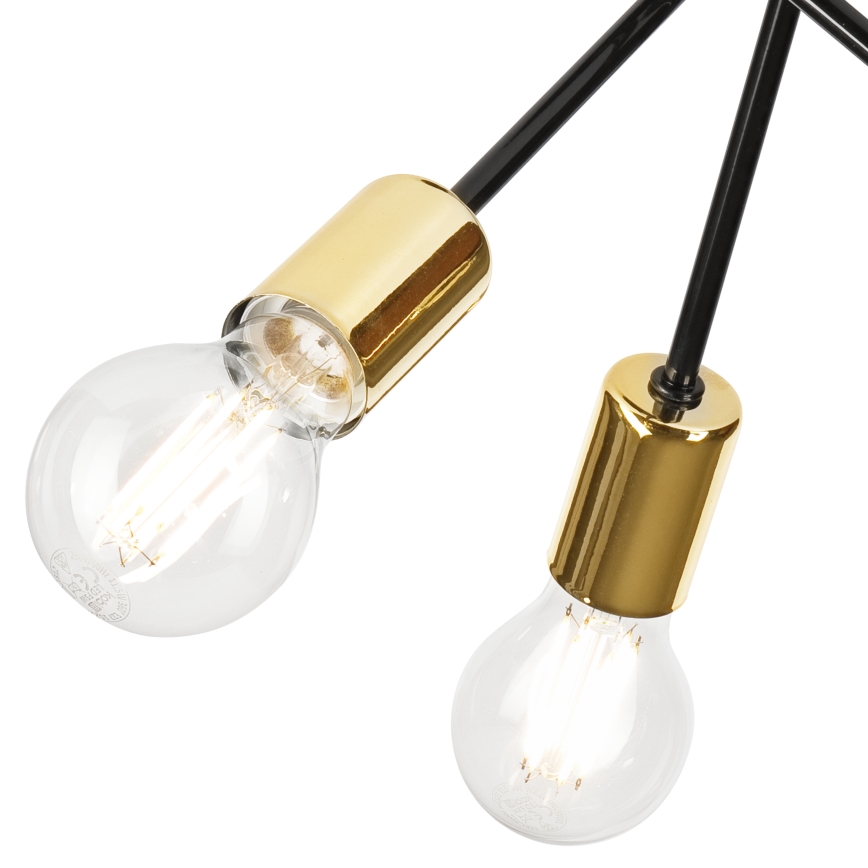 Hanglamp met vaste pendel PRIYA 3xE27/15W/230V zwart