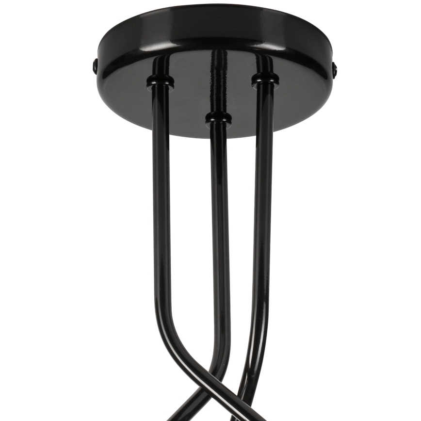 Hanglamp met vaste pendel PRIYA 3xE27/15W/230V zwart