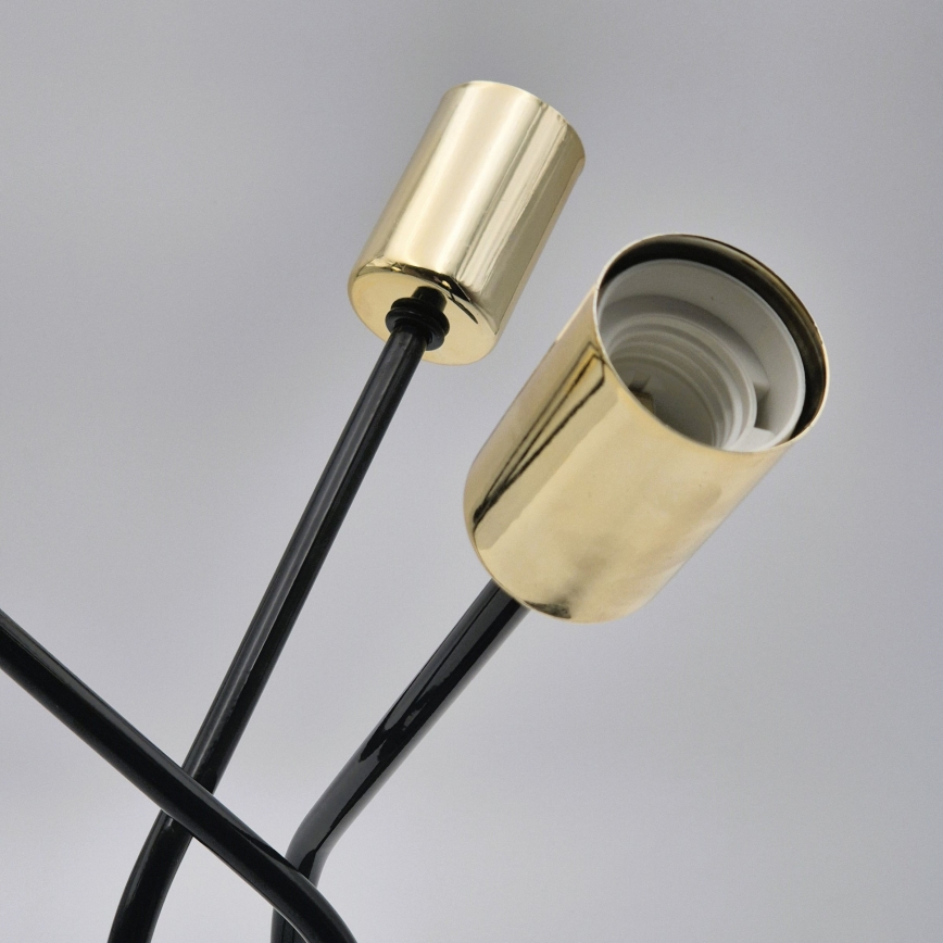Hanglamp met vaste pendel PRIYA 3xE27/15W/230V zwart