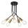 Hanglamp met vaste pendel PRIYA 5xE27/15W/230V zwart