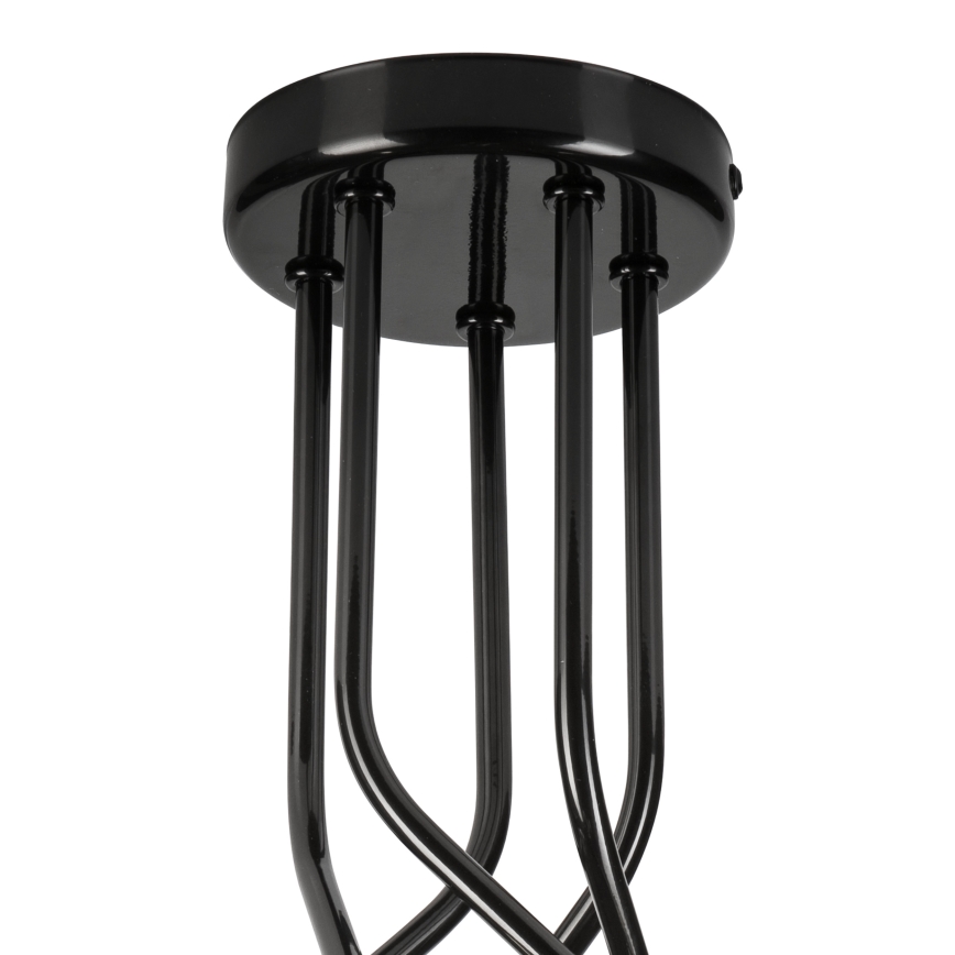 Hanglamp met vaste pendel PRIYA 5xE27/15W/230V zwart