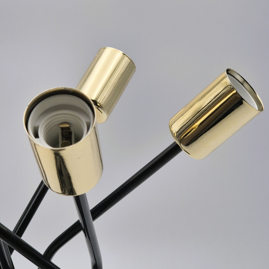 Hanglamp met vaste pendel PRIYA 5xE27/15W/230V zwart
