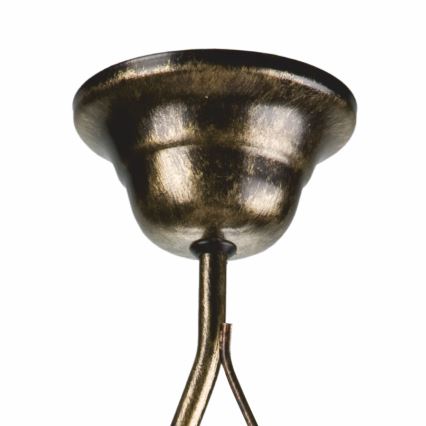 Hanglamp met vaste pendel RETRO 1xE27/60W/230V zwart patina