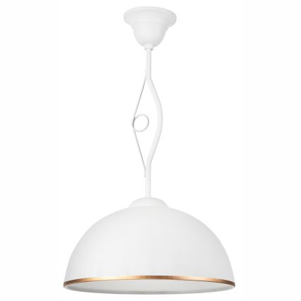 Hanglamp met vaste pendel RETRO II 1xE27/60W/230V wit