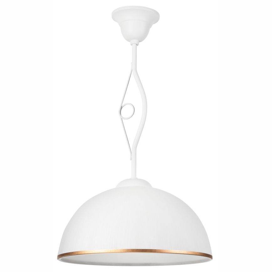 Hanglamp met vaste pendel RETRO II 1xE27/60W/230V wit